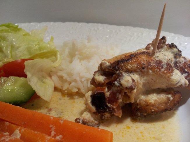 kycklingrullad med soltorkade tomater