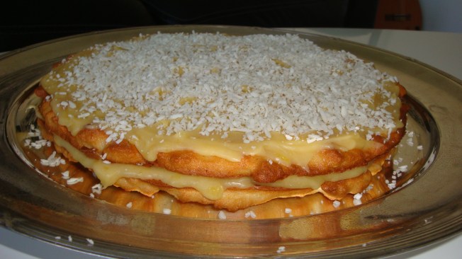 marängtårta med citron och kokos