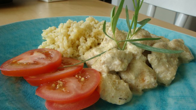 kyckling med senap och dragon